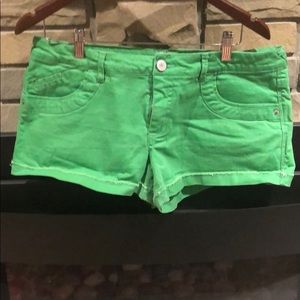Mossimo Supply Co Green Jean Shorts